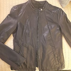 Express Faux Leather Moto Jacket